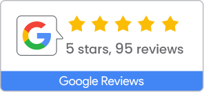 Google Reviews: 5 starts, 95 reviews
